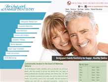 Tablet Screenshot of bridgeportfamilydentistry.com