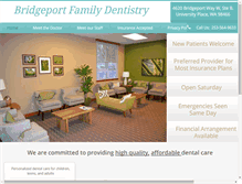 Tablet Screenshot of bridgeportfamilydentistry.org